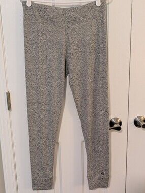 Cuddl Duds Heather Gray Knit Leggings